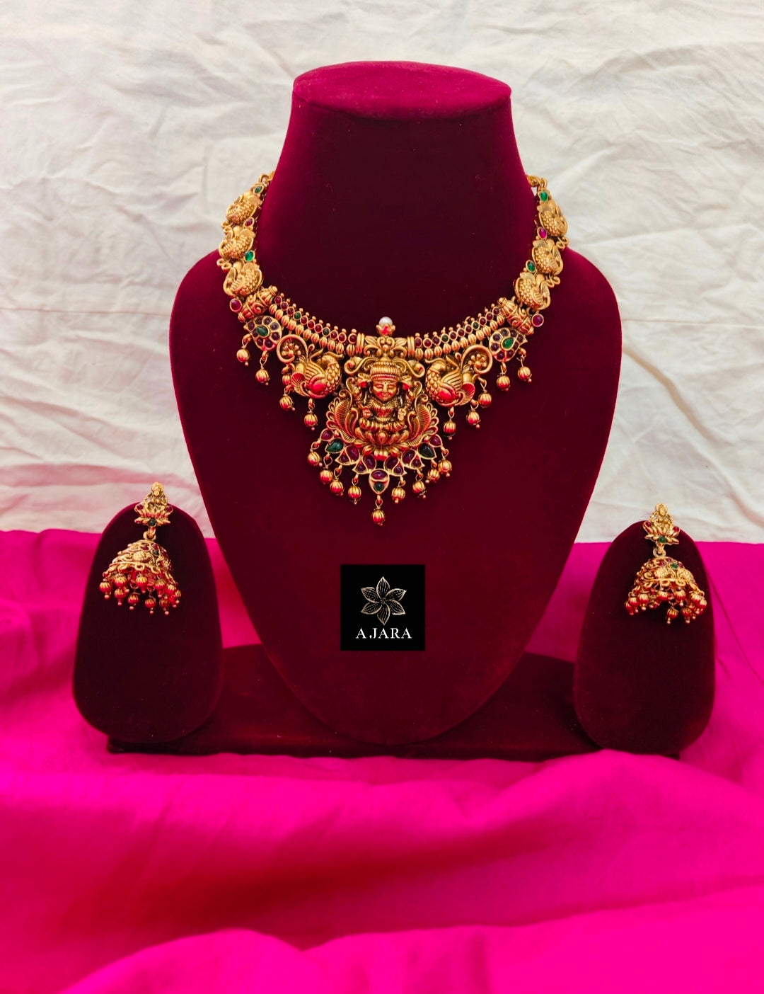 Temple Jewellery Traditional ethnic style necklace set