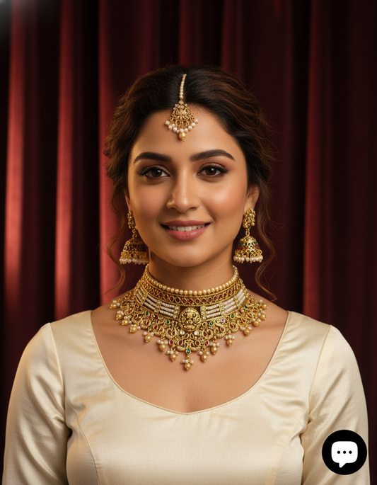 Maharani Rajwadi polish choker