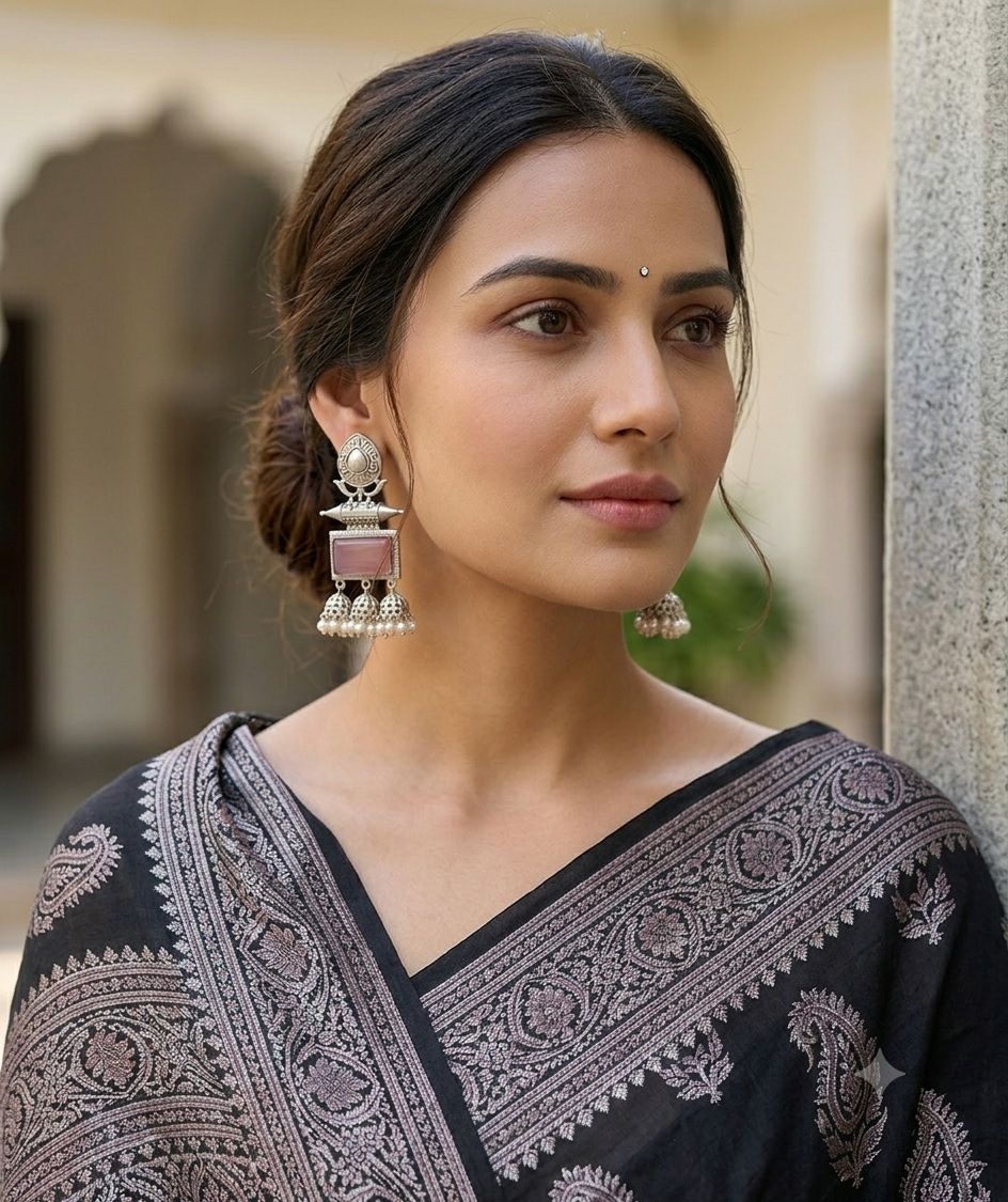 Mantra dangler earrings