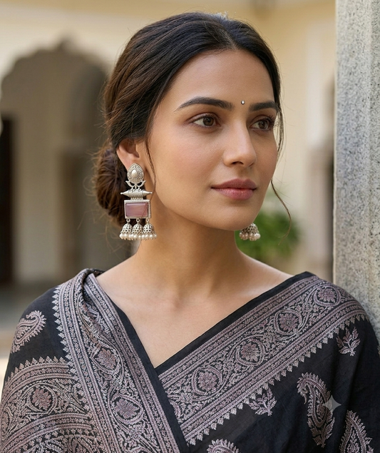 Mantra dangler earrings