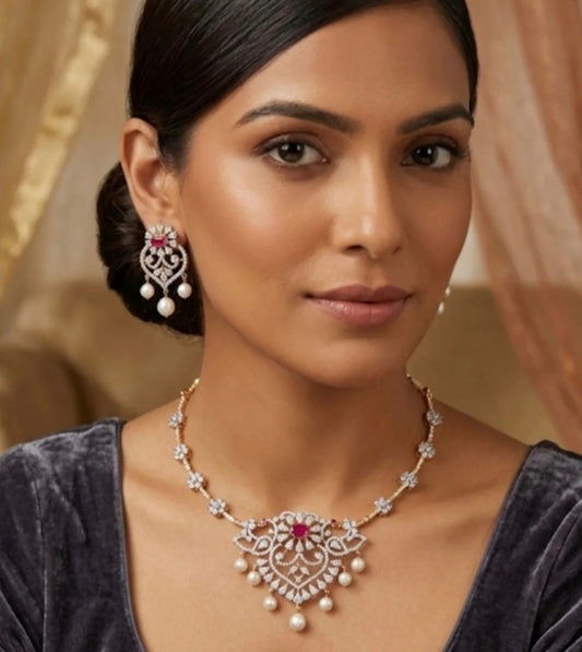 Sleek diamond set
