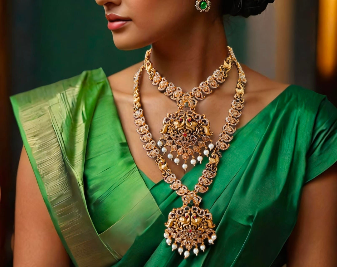 Kemp two line necklace set