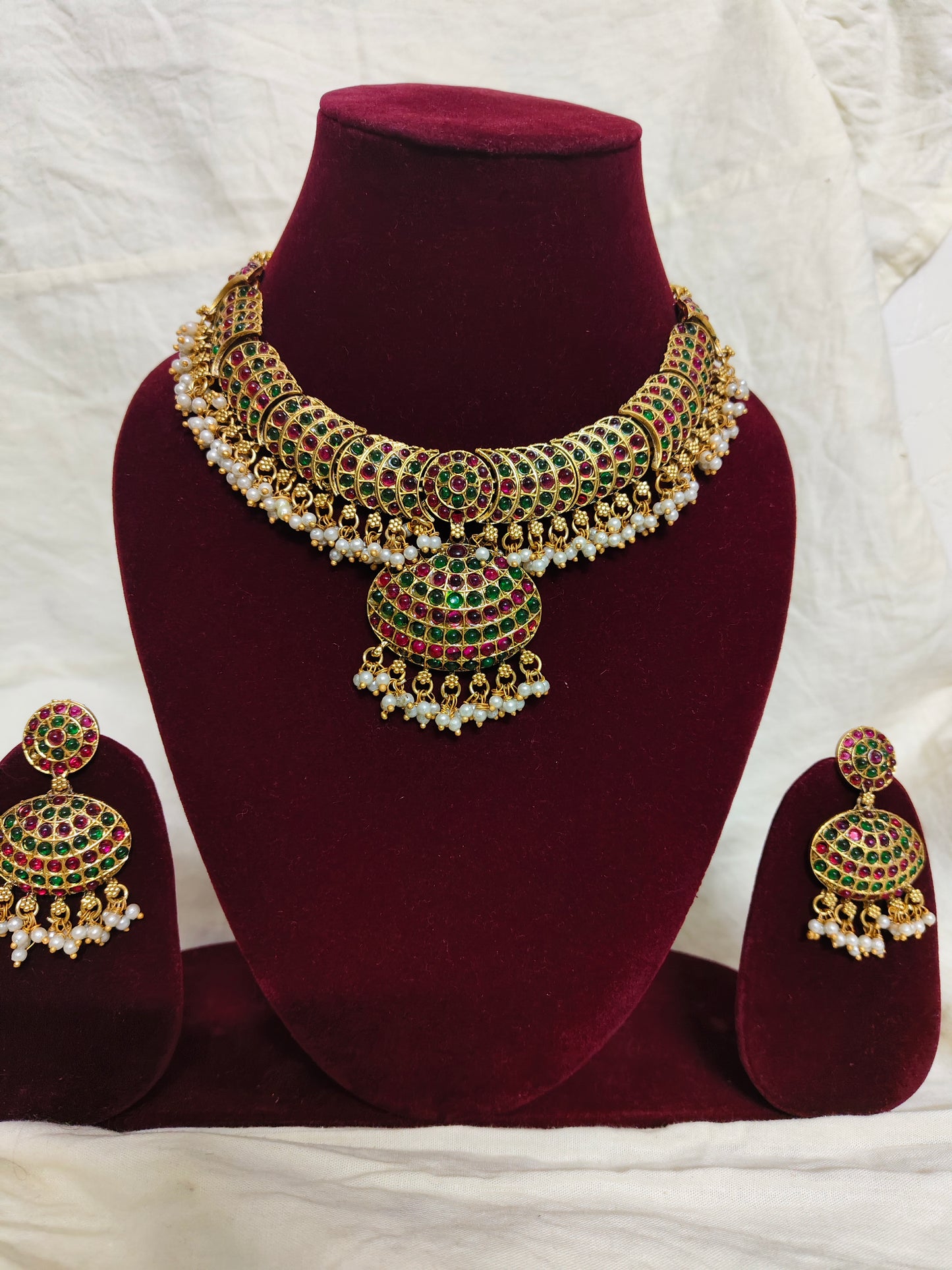 Multi stone layer necklace