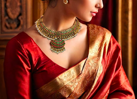 Multi stone layer necklace