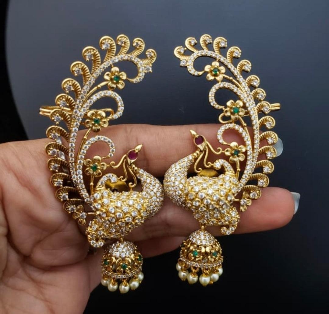 Antique stones earcuff