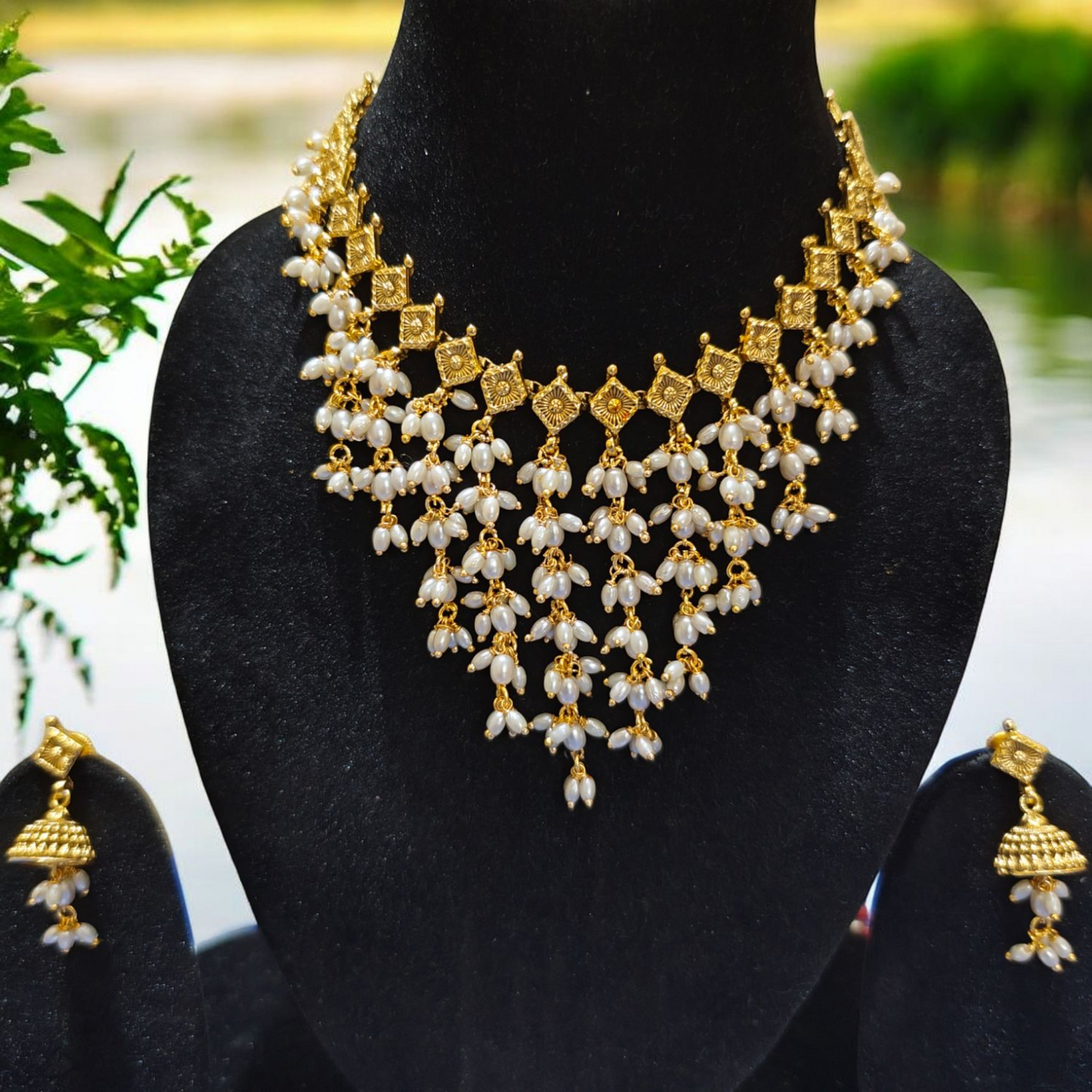 Rice beads necklace