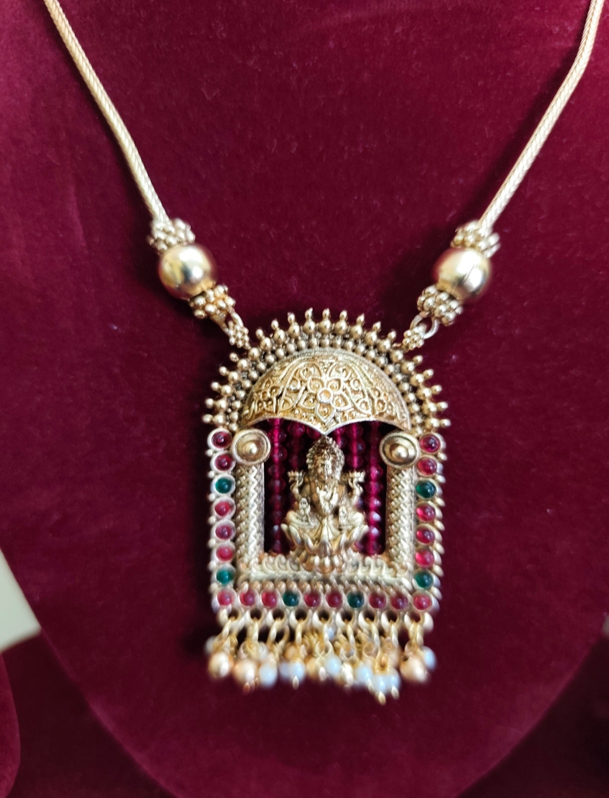 Temple god necklace