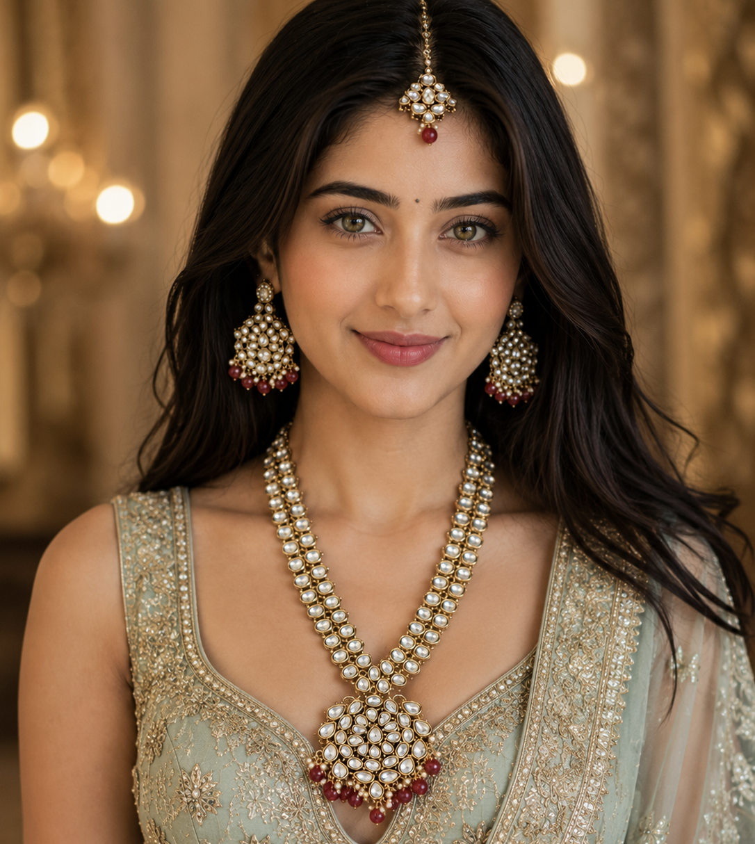 Kundan pendant set