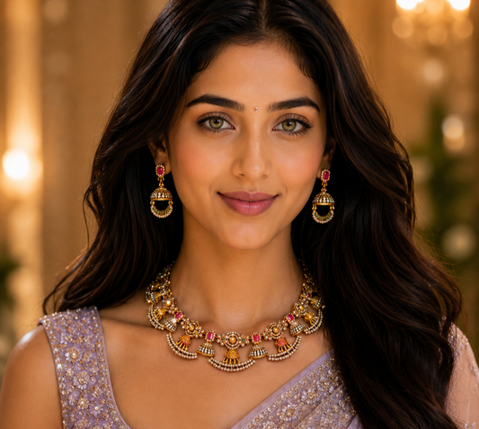 Kemp elephant design necklace