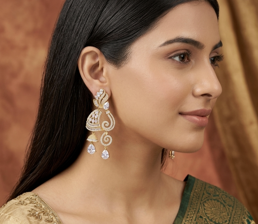 White stone danglers