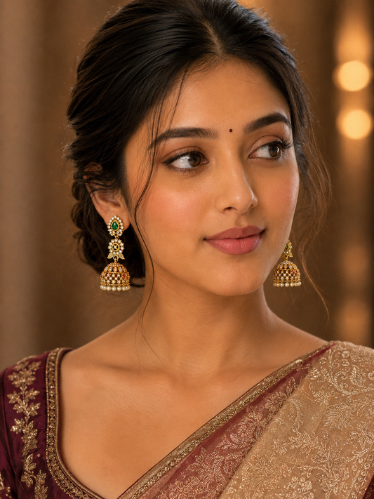 Traditional South Indian Jhumka